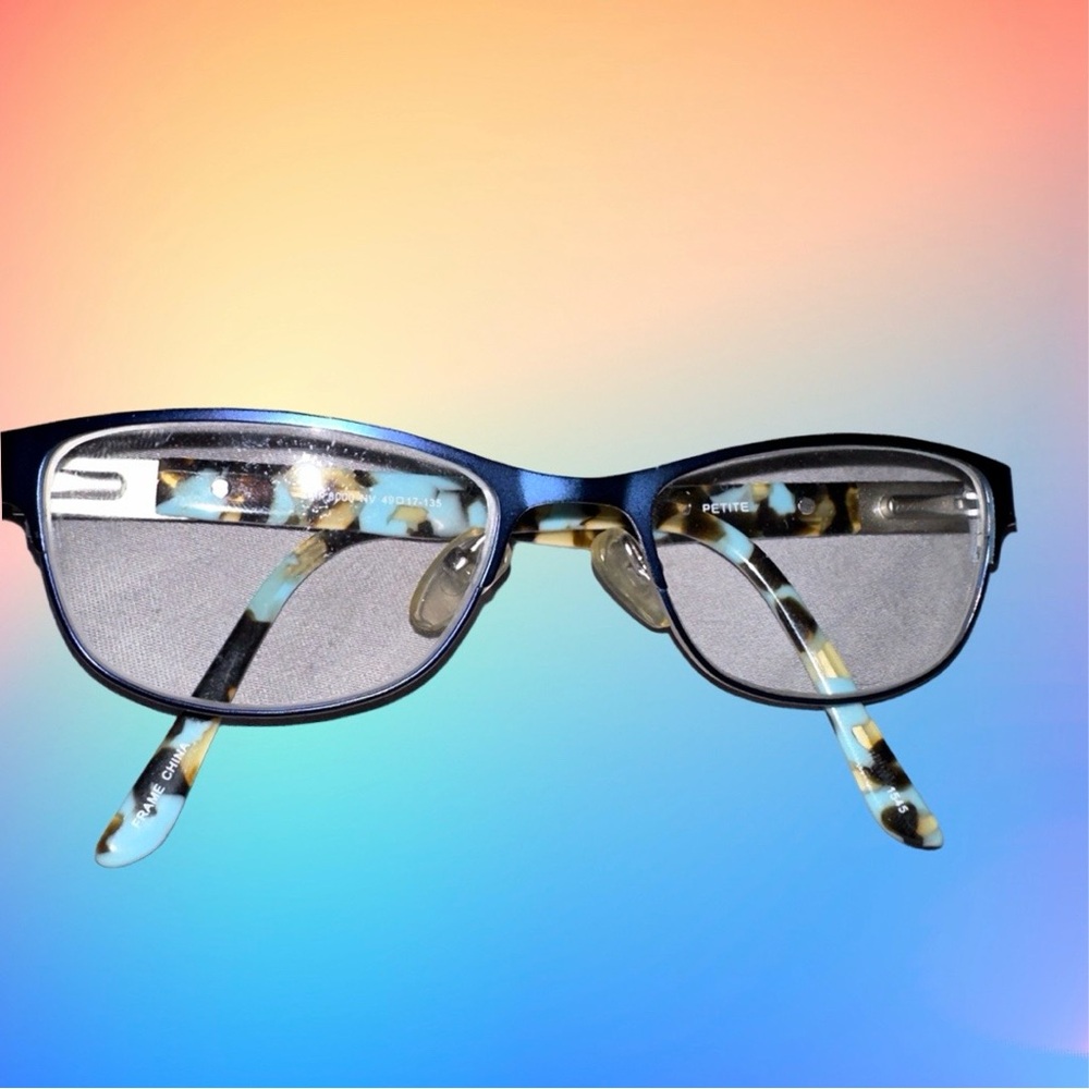 Chelsea Morgan Petite Blue and Tortoiseshell Glasses Frame Only